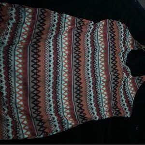 Patterned Sleeveless Drss